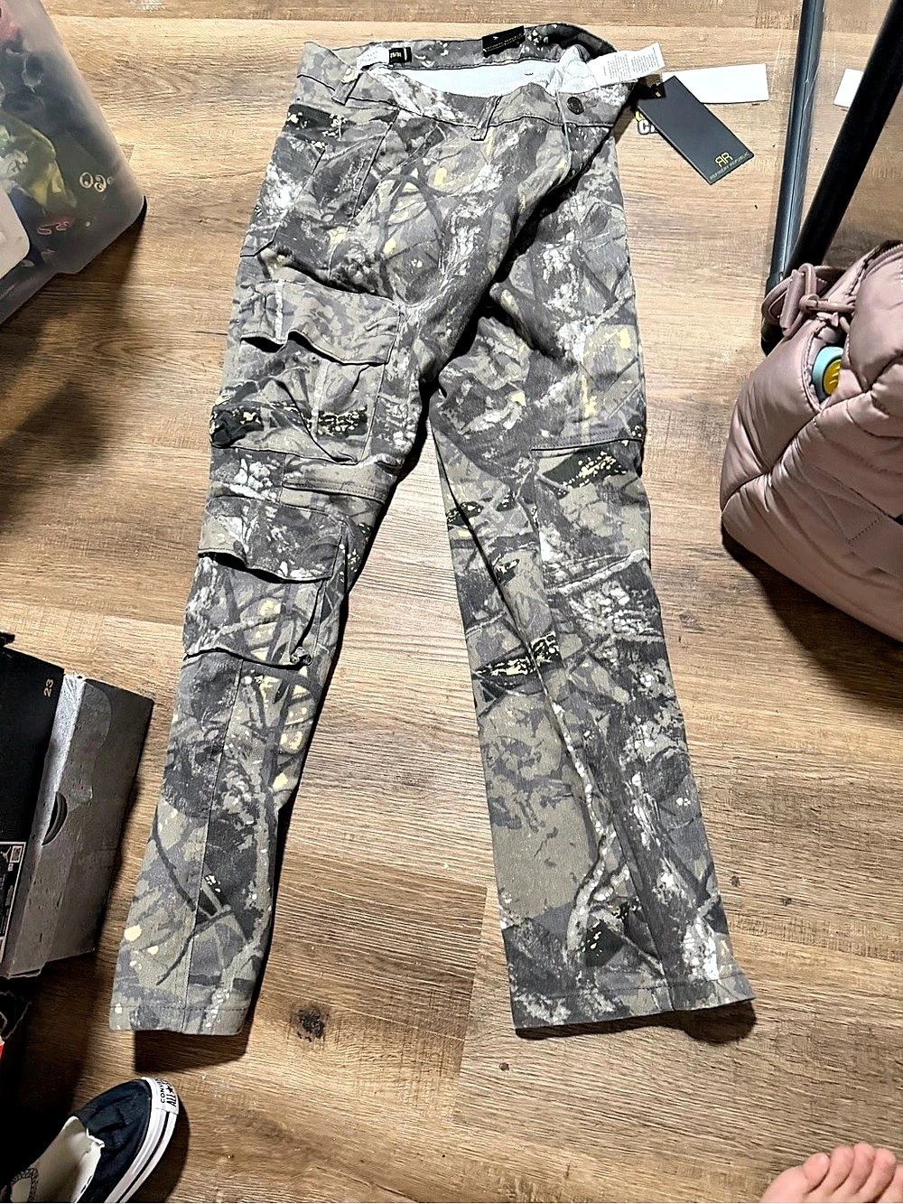 Perry Ellis Utility Cargo Camo Cargo Pants Waist 29/30 NWT